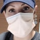 Kelly Betts wears a mask for medical reasons while out in public.