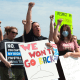Protesters at an abortion rights rally in front of the State Capitol in Lincoln, Neb., on July 4, 2022. 