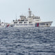 A China Coast Guard ship and the Philippine Coast Guard ship .