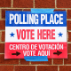 Virginia Primary Election bilingual english spanish sign vote politics political