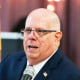 Larry Hogan speaks during a campaign event