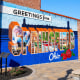 A mural that says, “Greetings from Springfield Ohio” in downtown Springfield.