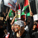 New York Rally Held In Support Of Gaza As Israel And Hamas Wage War