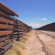 unfinished border wall