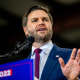  Republican vice presidential nominee, U.S. Sen. J.D. Vance (R-OH) at a campaign rally in Waterford, Mich. on Oct. 24, 2024. 