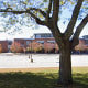 The exterior of Hingham High School