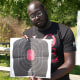 Isaiah Stanton at the shooting range.