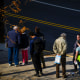 Voters line up.