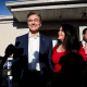 Republican U.S. Senate candidate Dr. Mehmet Oz  with his wife Lisa Oz in Huntingdon Valley, Penn on Nov. 8, 2022. 