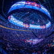 Players are introduced prior to an NBA preseason basketball game between the Los Angeles Clippers and the Dallas Mavericks at Intuit Dome on Monday, Oct. 14, 2024 in Inglewood, Calif.