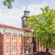 Historic clock tower atop White Hall on the campus of Tuskegee University