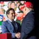 Matt Gaetz shakes hands with Donald Trump.