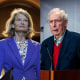 Sens. John Fetterman, Lisa Murkowski and Mitch McConnell