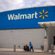 Walmart sign.