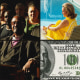 Photo illustration of Black descendants and survivors of Palm Springs Section 14; women near a pool at a Palm Springs home; and a $100 bill