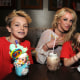 Britney Spears with Jayden Federline, left, and Maddie Aldridge at Planet Hollywood Disney Springs in Orlando, Florida.