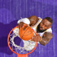 LeBron James dunks the ball 