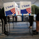 Voters at a polling location in Arlington, Va