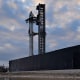 SpaceX's mega rocket Starship stands ready for a test flight from Starbase in Boca Chica, Texas, Thursday, Jan. 16, 2025. 