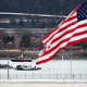 Image: aviation accident crash scene site recovery wreckage us u.s. flag