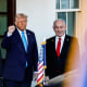 Image: President Donald Trump greets Israel's Prime Minister Benjamin Netanyahu 