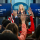 Image: White House Press Secretary Karoline Leavitt takes questions during the daily briefing 