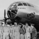 Crew of the Enola Gay, the infamous B-29 plane from which the first atom bomb was dropped, in 1946.