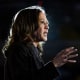  Kamala Harris speaking at a campaign event