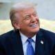 Donald Trump smiles