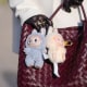 Labubu bag charms seen at Paris Fashion week on March 8, 2025 in Paris, France.