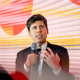 Sam Altman speaks during a summit.