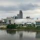 The Missouri River and Omaha's skyline.