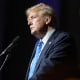 Image: donald trump politics political politician profile side view
