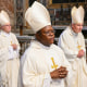 Cardinals during mass after Pope Francis' funeral