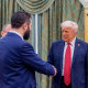 Ahmed al-Sharra meets with Donald Trump.