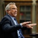  Robert F. Kennedy Jr.  gestures while speaking at a hearing.