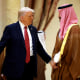 President Donald Trump and Saudi Crown Prince Mohammed bin Salman talking