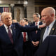 President Donald Trump greets Rep. Chip Roy, R-Texas