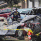 Aftermath of small plane crash in San Diego.