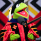 COLLEGE PARK, MD - MAY 22: Kermit the Frog practices his Univer
