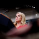 White House press secretary Karoline Leavitt takes a question 