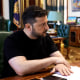 Ukrainian President Volodymyr Zelensky (L) meeting with the head of Ukraine's Security Service Vasyl Malyuk (R) in Kyiv