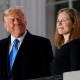 Donald Trump and Amy Coney Barrett.