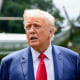 President Trump Returns To White House From Maryland