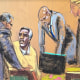Sean "Diddy" Combs confers with his lawyers in a courtroom sketch