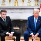 Emmanuel Macron and Donald Trump meet in the Oval Office
