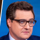 A split composite of Mike Lee and Chris Hayes.