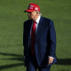 U.S. President Donald Trump returns to the White House