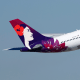 A Hawaiian Airlines Airbus A320 departing from Las Vegas.