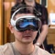 Customer tests Apple Vision Pro mixed-reality headset at